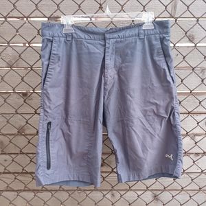 PUMA Men's Gray Golf Shorts Size Medium